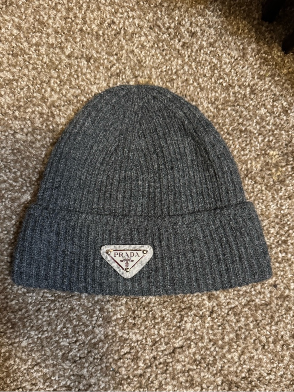 Upcycled Ribbed Knit Beanie - Picture 2 of 4